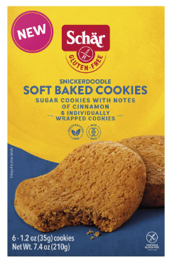 Schar Gluten Free Snickerdoodle Soft Baked Cookies, 210G