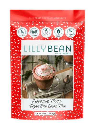 Lilly Bean Peppermint Mocha Vegan Hot Chocolate Mix, 226G