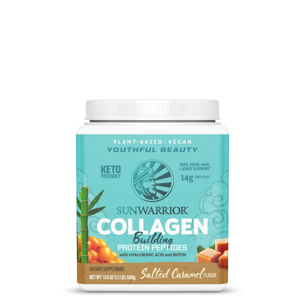 Sunwarrior Collagen Building Protein Peptides: Salted Caramel 500G