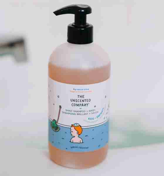 The Unscented Company Kids Shiny Shampoo & Body Wash, 500 mL