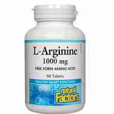 Natural Factors L-Arginine 1000Mg; 90 Tablets