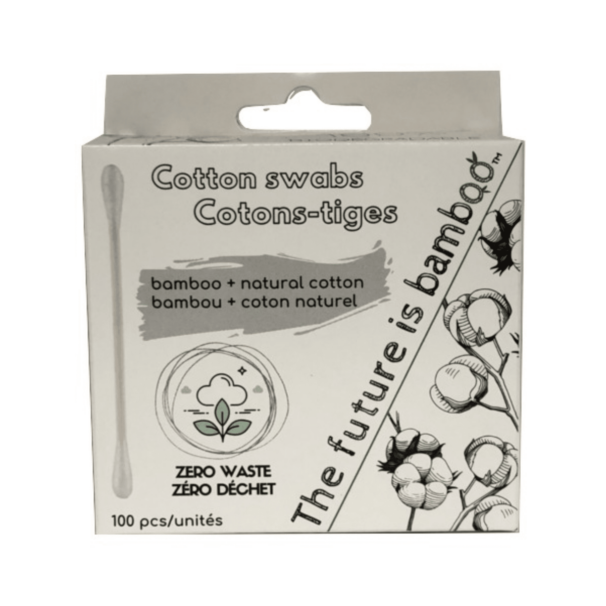 The Future Is Bamboo Cotton Swabs, 100 Pack