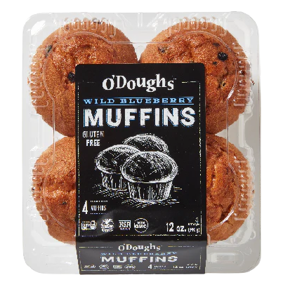 O'doughs Wild Blueberry Muffins, 300G