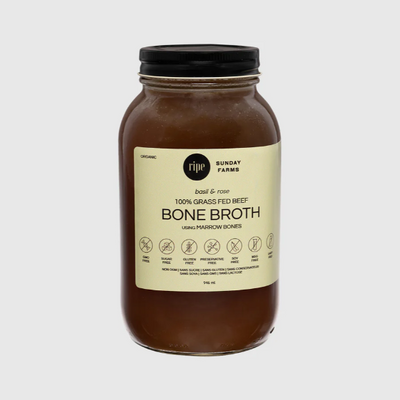 Ripe Basil And Rose Gress-Fed Beef Bone Broth, 946Ml
