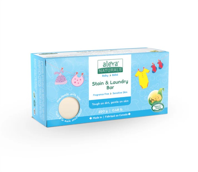Aleva Naturals Stain & Laundry Bar Unscented, 220G