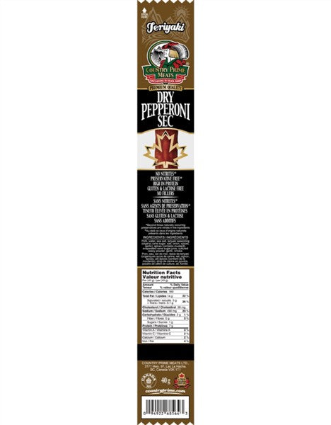 Country Prime Meats Dry Pepperoni Stick - Teriyaki, 40G