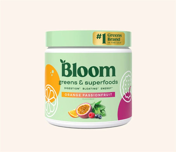 Bloom Greens & Superfoods, Orange Passionfruit, 149 g