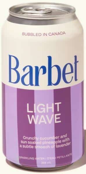 Barbet Sparkling Water, Light Wave, 355 mL