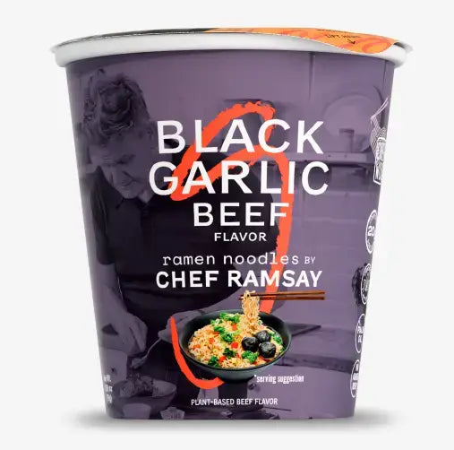Chef Woo Plant-Based Black Garlic Beef Ramen, 76 g