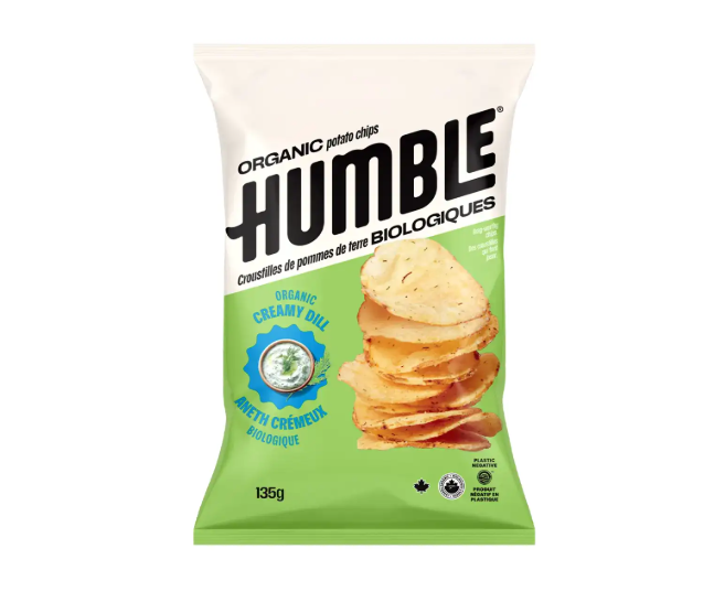 Humble Potato Chips Creamy Dill, 135 g