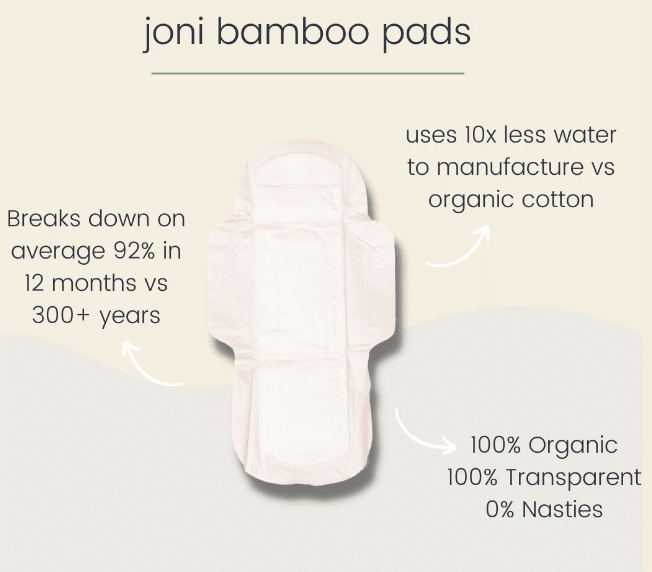 Joni Organic Regular Pads, 12Ct