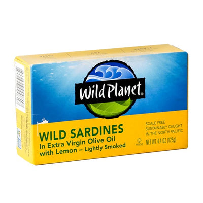 Wild Planet Wild Sardines In Extra Virgin Olive Oil & Lemon, 125G