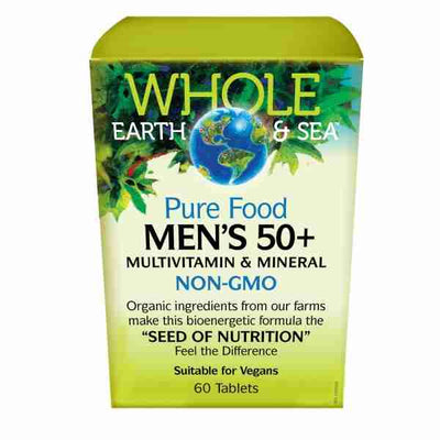 Whole Earth & Sea Men's 50+ Multivitamin & Mineral 60 Tablets