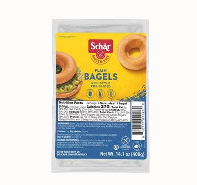 Schar Plain Bagels, 4Pk