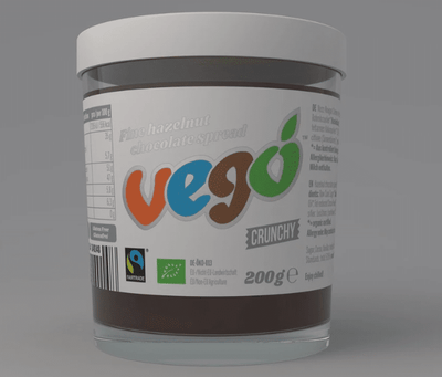 Vego - Vegan Hazelnut Cocoa Spread (Crunchy), 200G