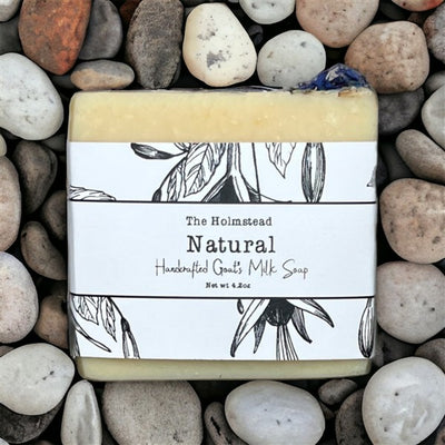 The Holmstead Natural Unscented Bar Soap, 4.2 oz