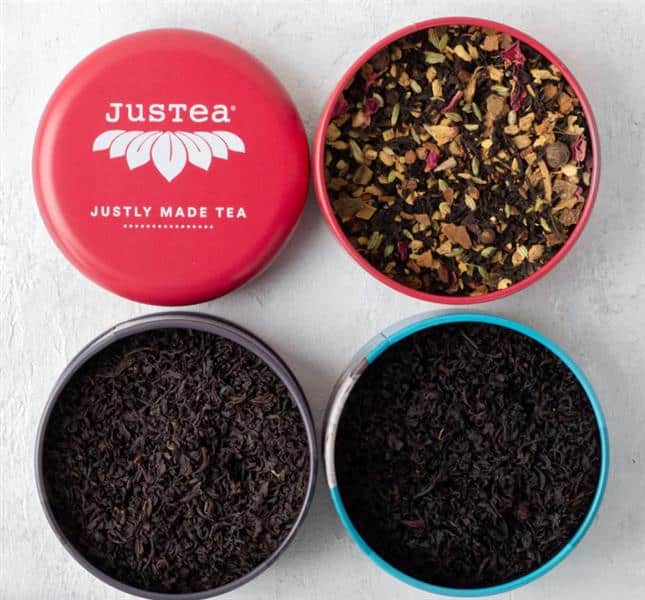 JUSTEA - Loose Leaf Black Tea Trio Tin
