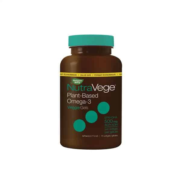 Nutravege - Plant-Based Omega-3 500Mg EPA+DHA, 75 Veggie Softgels