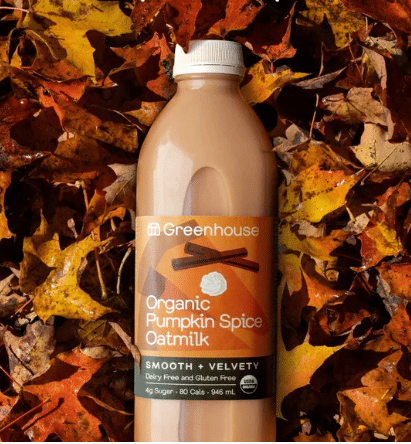 Greenhouse Organic Pumpkin Spice Oatmilk, 946Ml