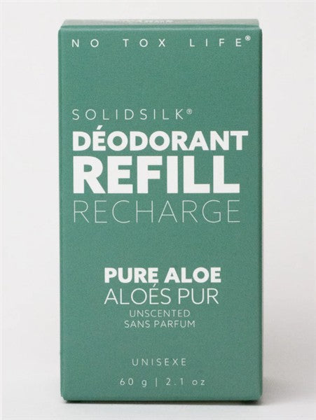 No Tox Life SOLIDSILK Deodorant Refill Capsule - Pure Aloe Fragrance Free