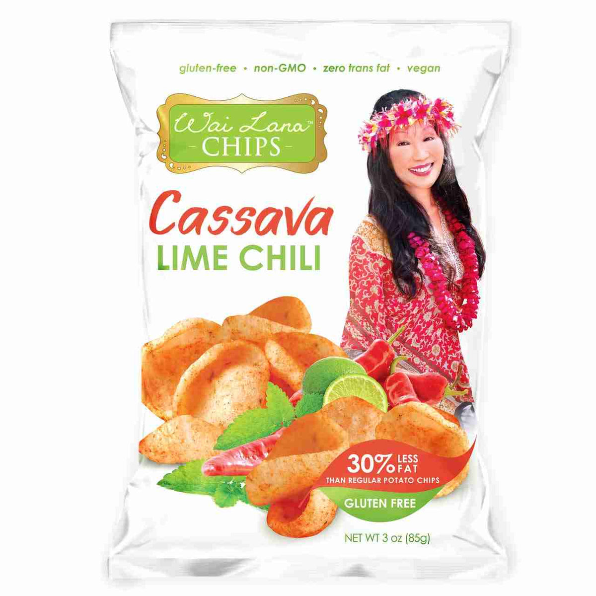 Wai Lana Cassava Chips: Lime Chili - 85G