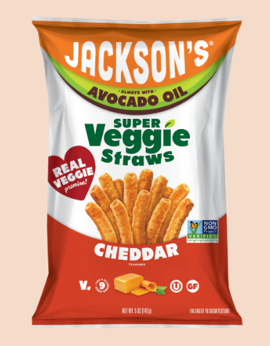 Jackson's Veggie Straws - Cheddar, 142G