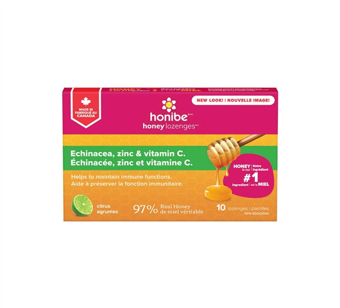Honibe - Immune Boost Lozenges With Zinc: Citrus, 10 Pack