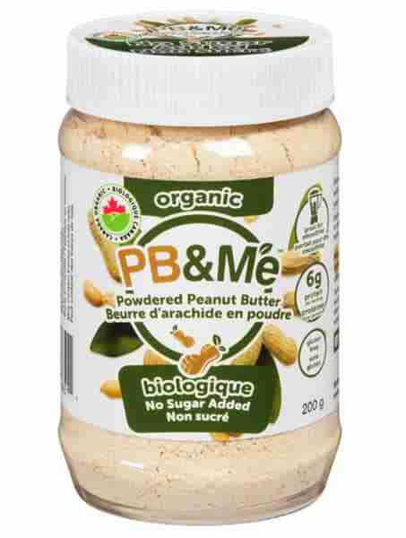 PB&Me - Organic Peanut Butter Powder No Sugar Added, 200G