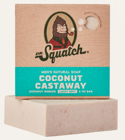 Dr. Squatch Coconut Castaway Bar Soap, 141 g