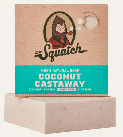 Dr. Squatch Coconut Castaway Bar Soap, 141 g