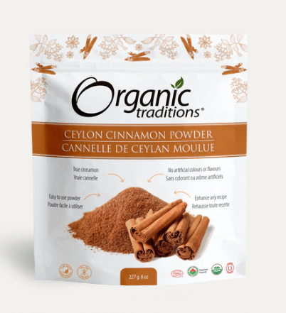 Organic Traditions Ceylon Cinnamon Powder, 227 g