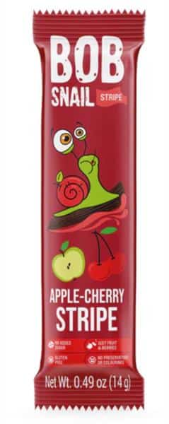 Bob Snail Apple-Sour Cherry Fruit Stripes, 84 g