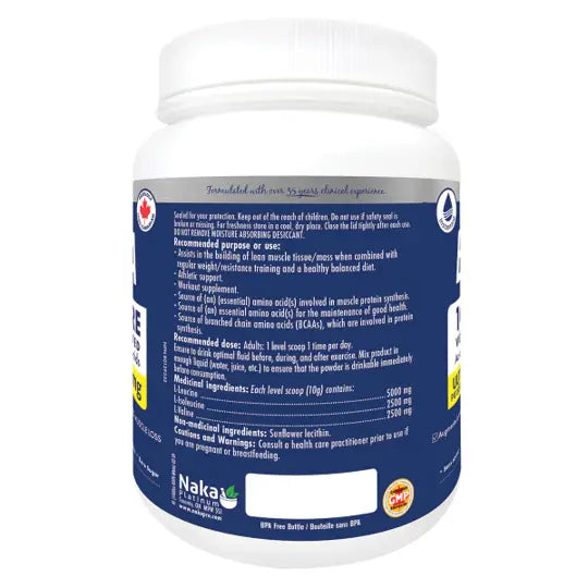 Naka Platinum BCAA 100% Pure 10,000 mg, 250 g