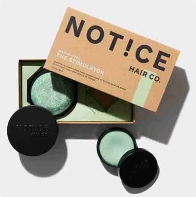 Notice Hair Co The Stimulator Shampoo + Conditioner Bars With Travel Tins
