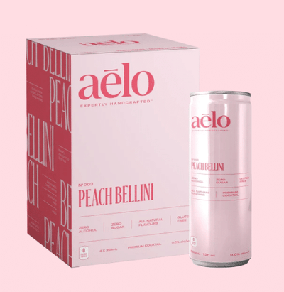 Aelo - Alcohol Free Peach Bellini Spritz, 4X355ml