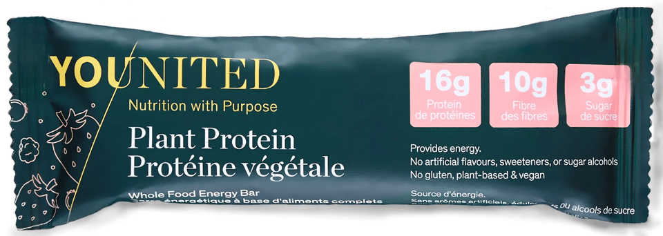 Younited Plant Protein Whole Food Energy Bar Summer Berries, 60 g
