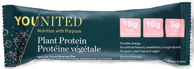 Younited Plant Protein Whole Food Energy Bar Summer Berries, 60 g