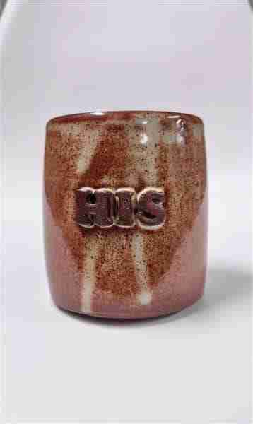The Bitter Blonde Pottery His Mug, Rust