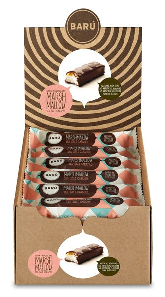 Baru Dark Chocolate Marshmallow Bar With Nutty Sea Salt Caramel, 30G