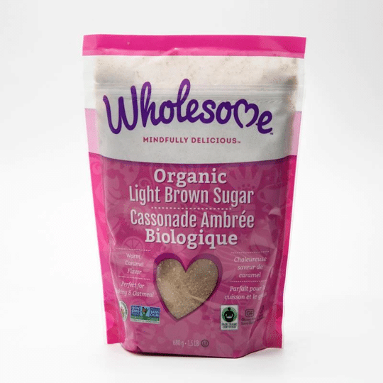 Wholesome Organic Light Brown Sugar - 680G