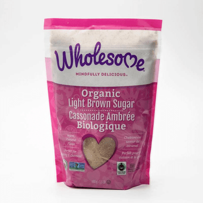 Wholesome Organic Light Brown Sugar, 680 g