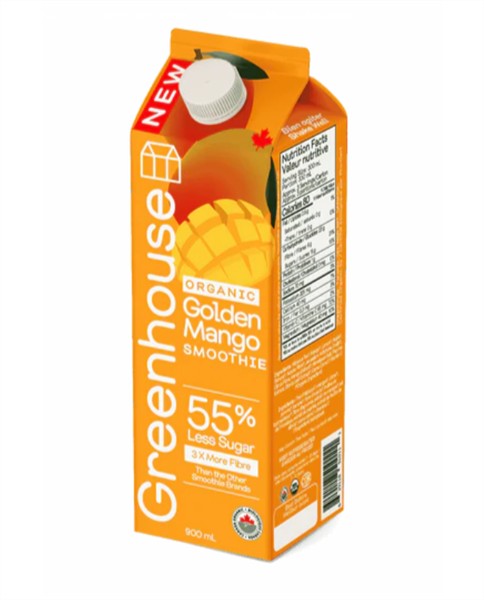 Greenhouse - Organic Golden Mango Smoothie, 900Ml