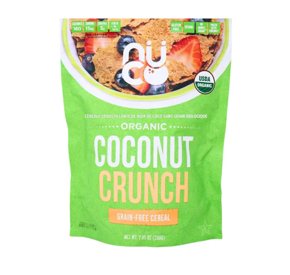 NUCO Organic Coconut Crunch Cereal, Original, 200 g