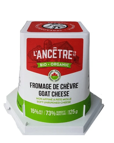 L'ancetre Organic Spreadable Goat Cheese 125G