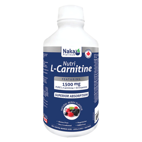 Naka L-Carnitine 1500 mg, Natural Berry, 600 mL