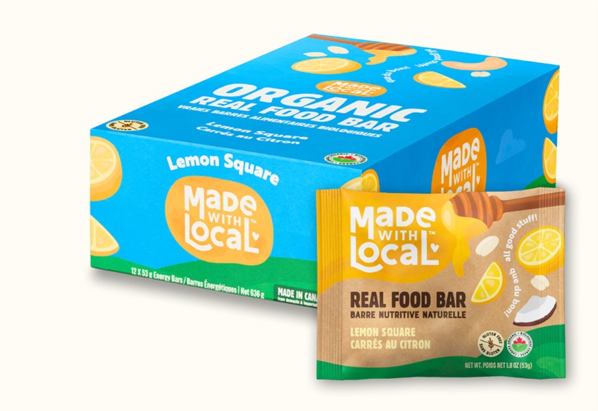 Made With Local Real Food Bar, Lemon Square, 53 g