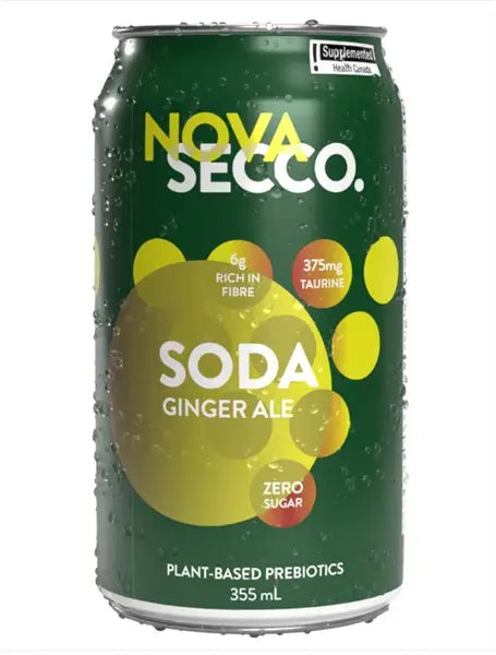 Novasecco Prebiotic Soda - Ginger Ale, 355Ml