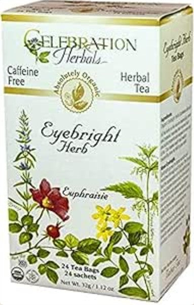 Celebration Herbals Organic Eyebright Tea, 24Bgs