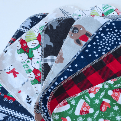 Cheeks Ahoy Unpaper Towels - HOLIDAY COLLECTION (Festive Fun Prints) 12PK