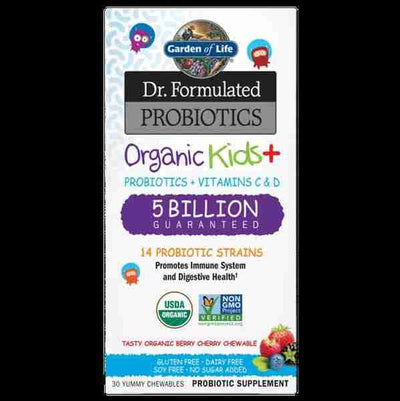 Garden Of Life - Organic 5 Billion CFU Kids + Probiotics Refridgerated; 30Chews